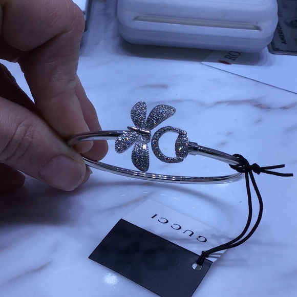 Diamond and white gold GUCCI bracelet - Picture 2 of 4